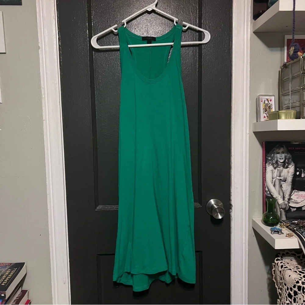 J. Crew casual green midi dress